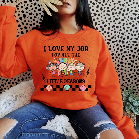 LOVE MY JOB LITTLE REASONS - DTF TRANSFER