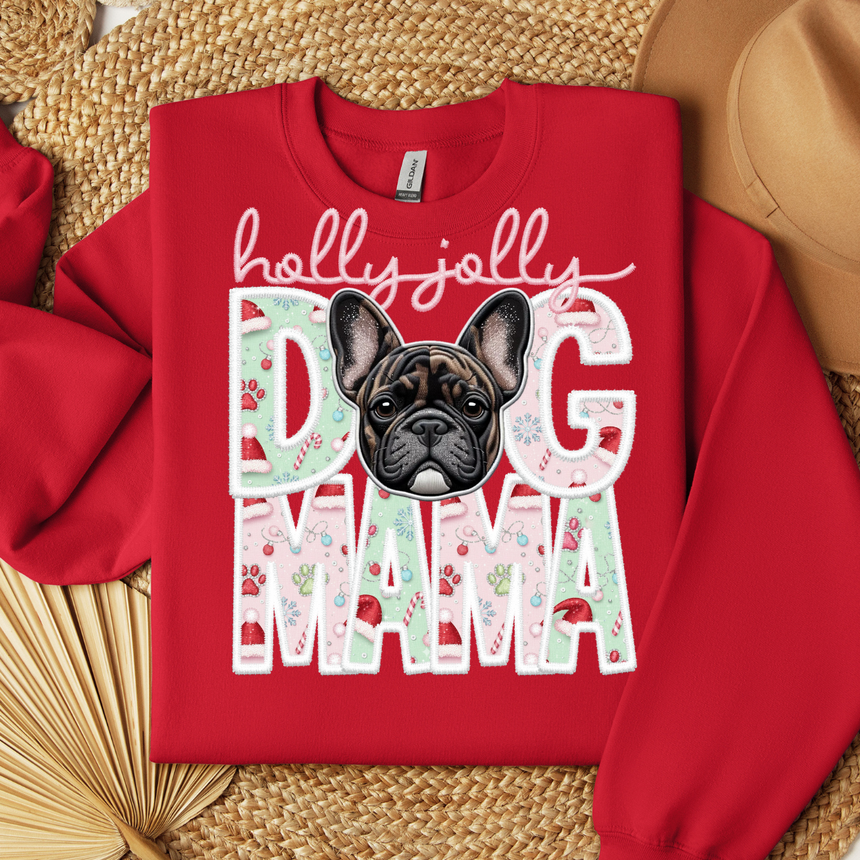 HOLLY JOLLY DOG MAMA - DTF TRANSFER