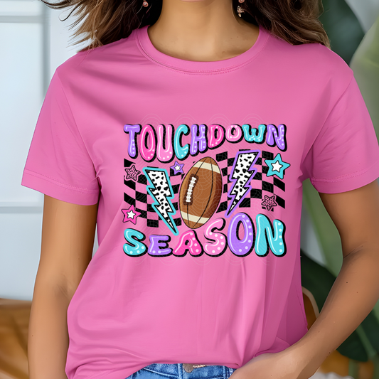TOUCHDOWN SEASON COLORFUL - DTF TRANSFER
