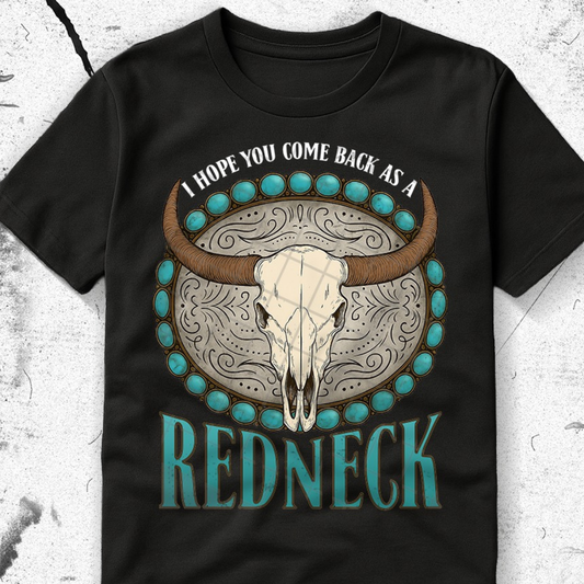 REDNECK WHT TEXT - DTF TRANSFER