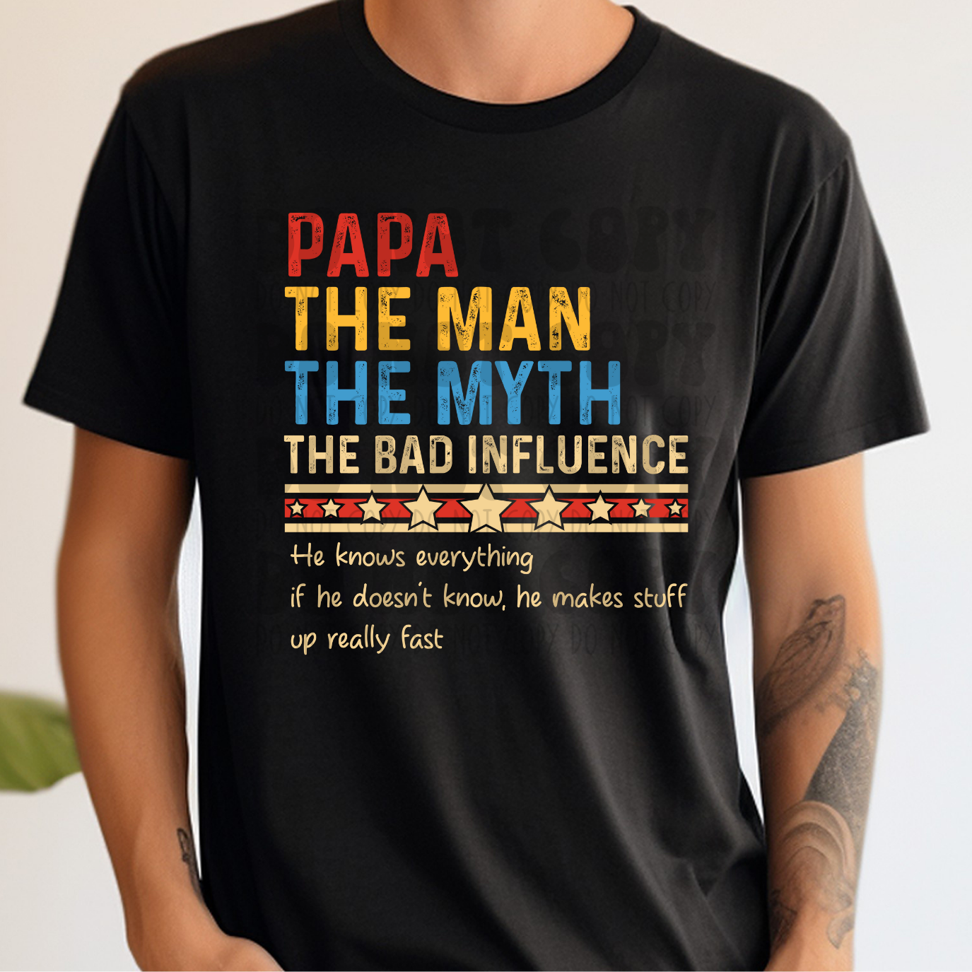 PAPA. THE MAN. THE MYTH. - DTF TRANSFER