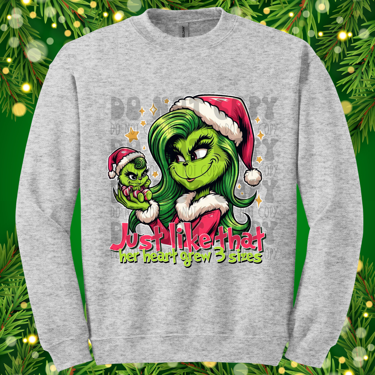 GREEN GUY MOM HEART - DTF TRANSFER