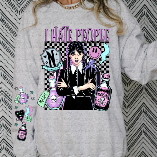 I HATE PEOPLE W/ POISON BOTTLES SLEEVE - DTF TRANSFER