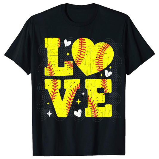 LOVE SOFTBALL - DTF TRANSFER