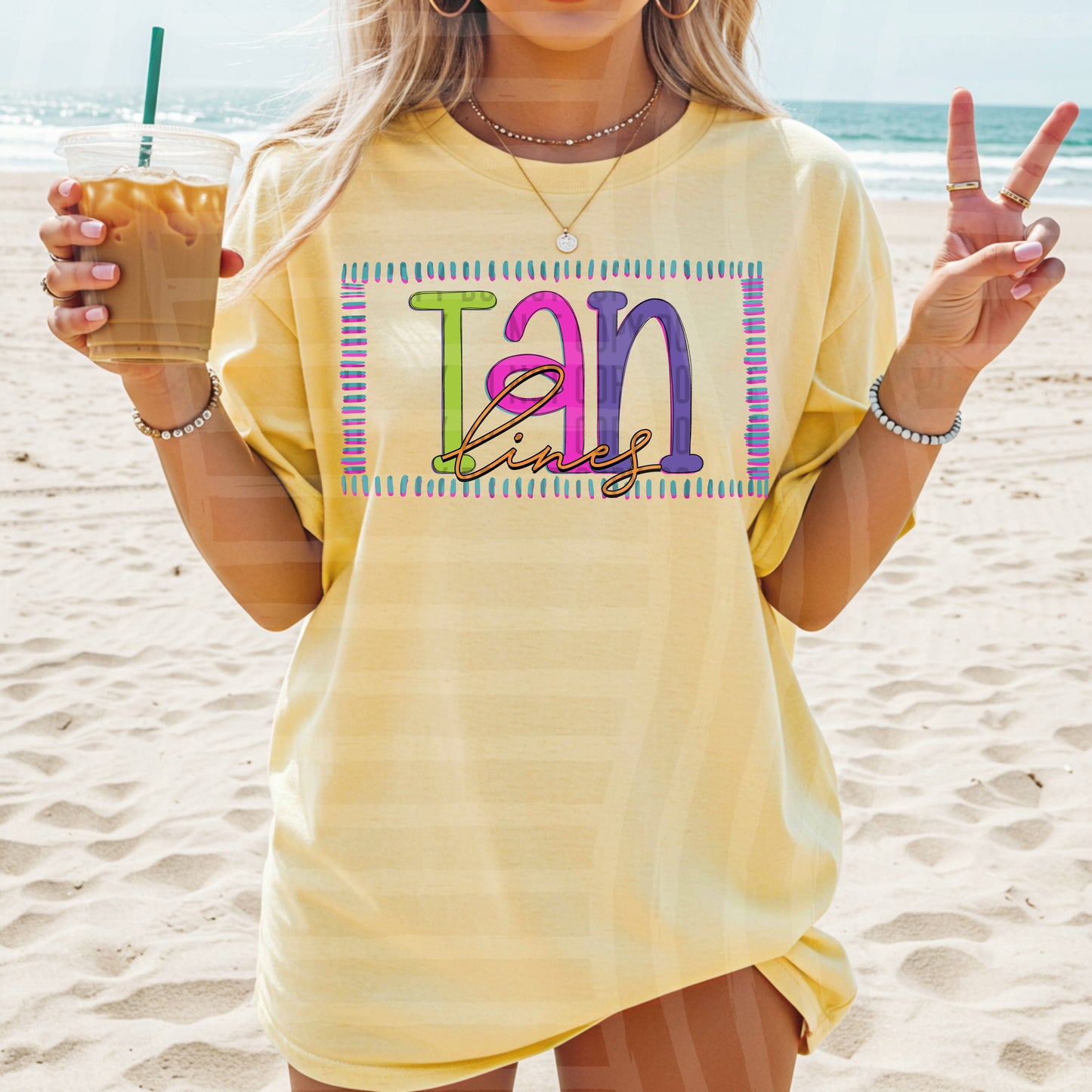 TAN LINES - DTF TRANSFER