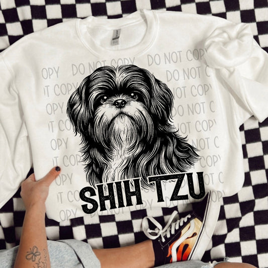 SHIH TZU DOG - DTF TRANSFER