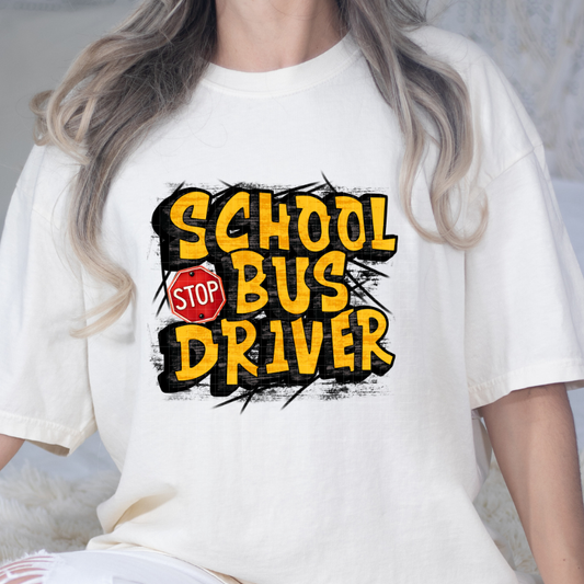 SCHOOL BUS DRIVER - DTF TRANSFER