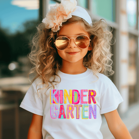 KINDERGARTEN - PINK - DTF TRANSFER