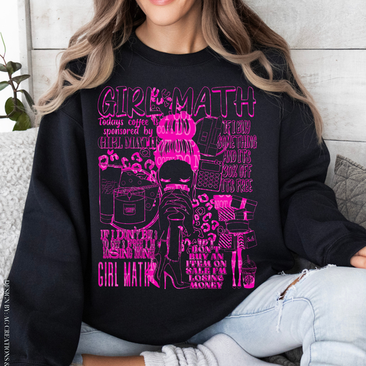 GIRL MATH - DTF TRANSFER