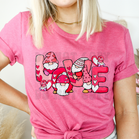 LOVE GNOMES - DTF TRANSFER