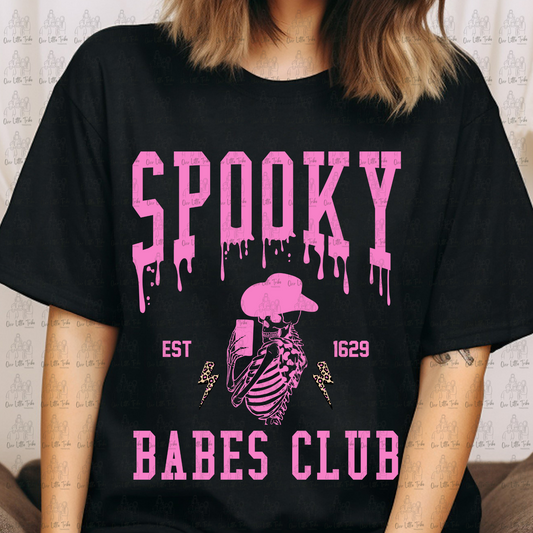 PINK SPOOKY BABES CLUB - NO GRUNGE - DTF TRANSFER