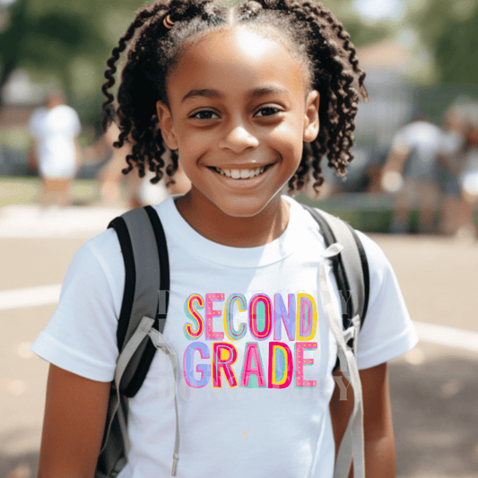 SECOND GRADE - PINK - DTF TRANSFER