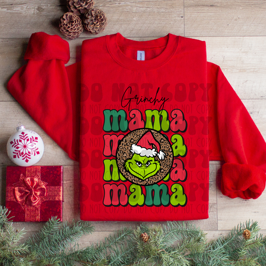 GRINCHY MAMA RED/GREEN - DTF TRANSFER