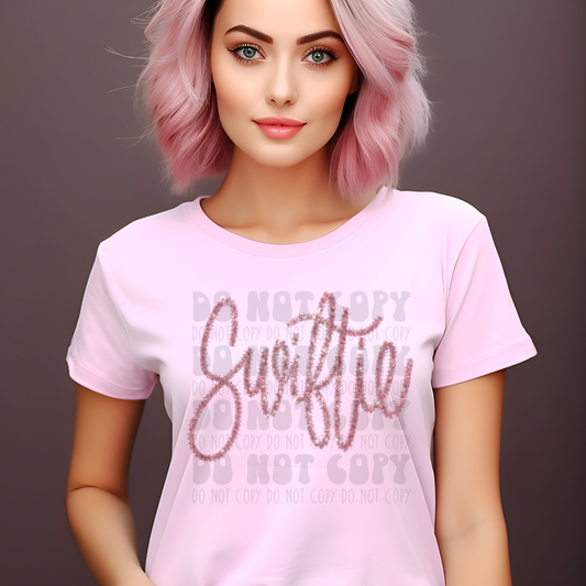 FAUX TINSEL SWIFTIE - DTF TRANSFER