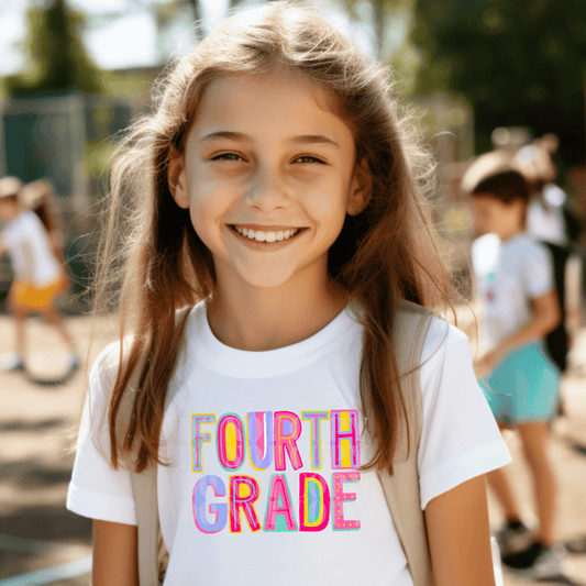 FOURTH GRADE - PINK - DTF TRANSFER