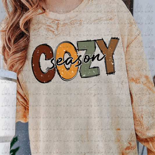 COZY SEASON - DISTRESSED - DTF TRANSFER
