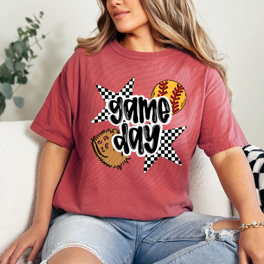 GAME DAY GROOVY SOFTBALL - DTF TRANSFER