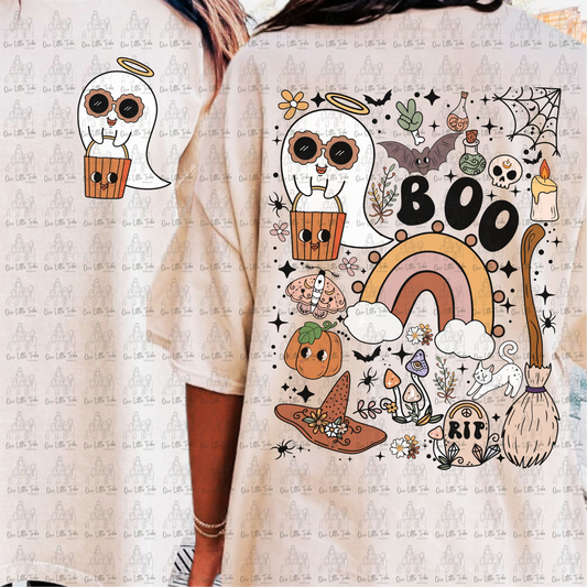 RETRO BOO W/ POCKET - DTF TRANSFER