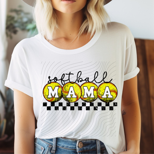 SOFTBALL MAMA BALLS - DTF TRANSFER