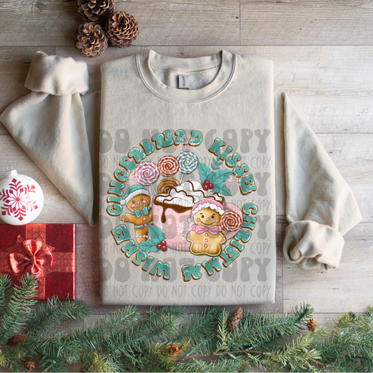 GINGERBREAD KISSES - DTF TRANSFER