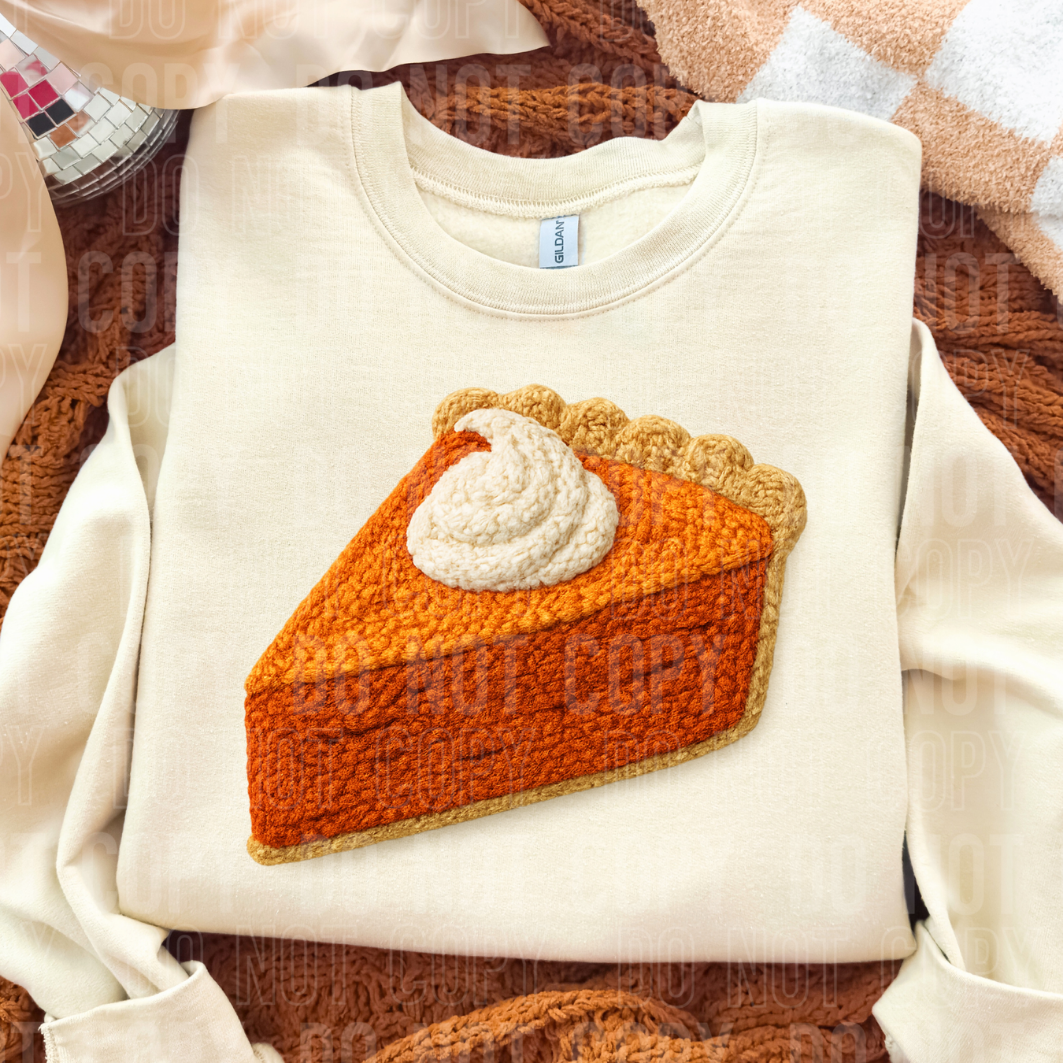 FAUX YARN PUMPKIN PIE - DTF TRANSFER