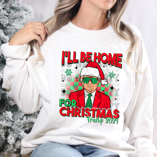 HOME FOR CHRISTMAS - DTF TRANSFER