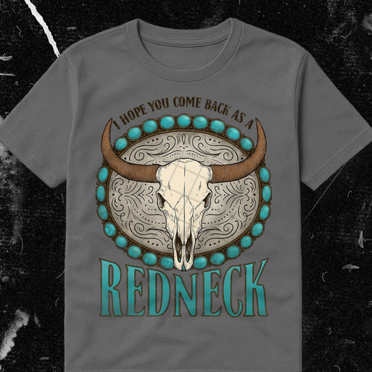 REDNECK BROWN TEXT - DTF TRANSFER