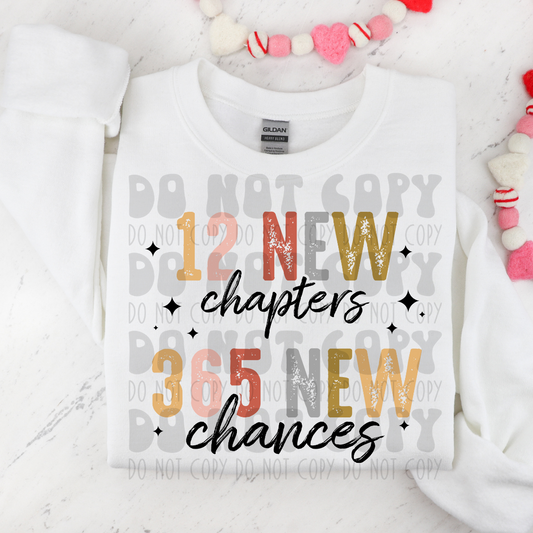 12 NEW CHAPTERS, 365 NEW CHANCES - DTF TRANSFER