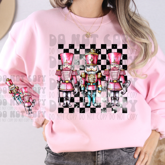 PINK NUTCRACKER W/ SLEEVE - DTF TRANSFER