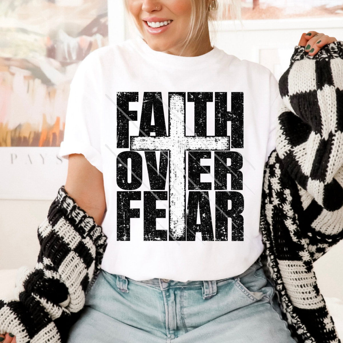FAITH OVER FEAR - DTF TRANSFER