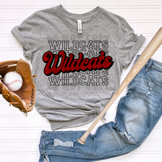 WILDCATS STACKED - DTF TRANSFER