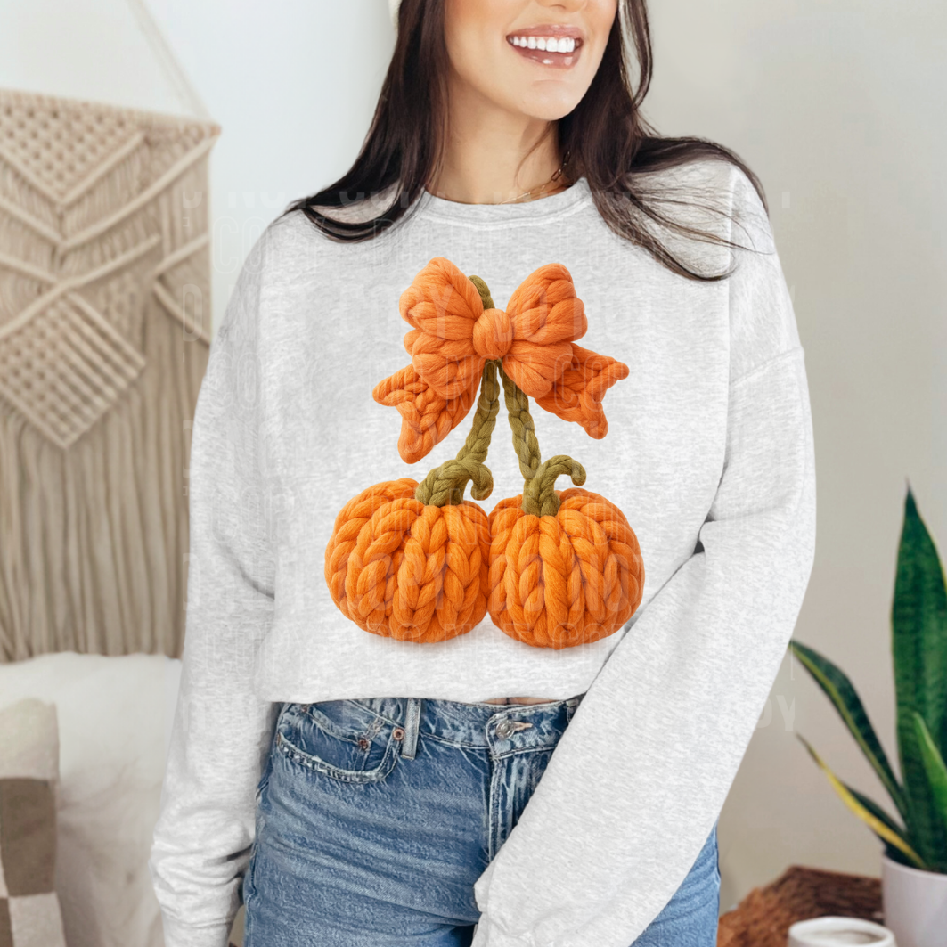 FAUX YARN PUMPKINS - DTF TRANSFER