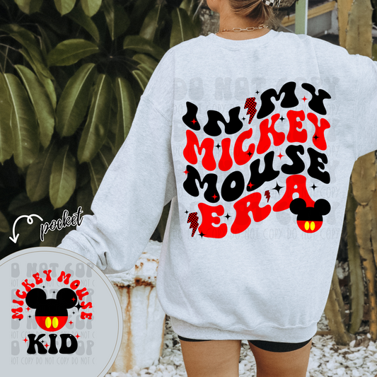 MOUSE KID ERA W/ POCKET - DTF TRANSFER