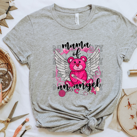 MAMA OF AN ANGEL PINK - DTF TRANSFER