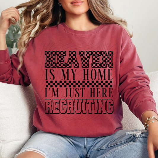 HEAVEN IS MY HOME BLK - DTF TRANSFER