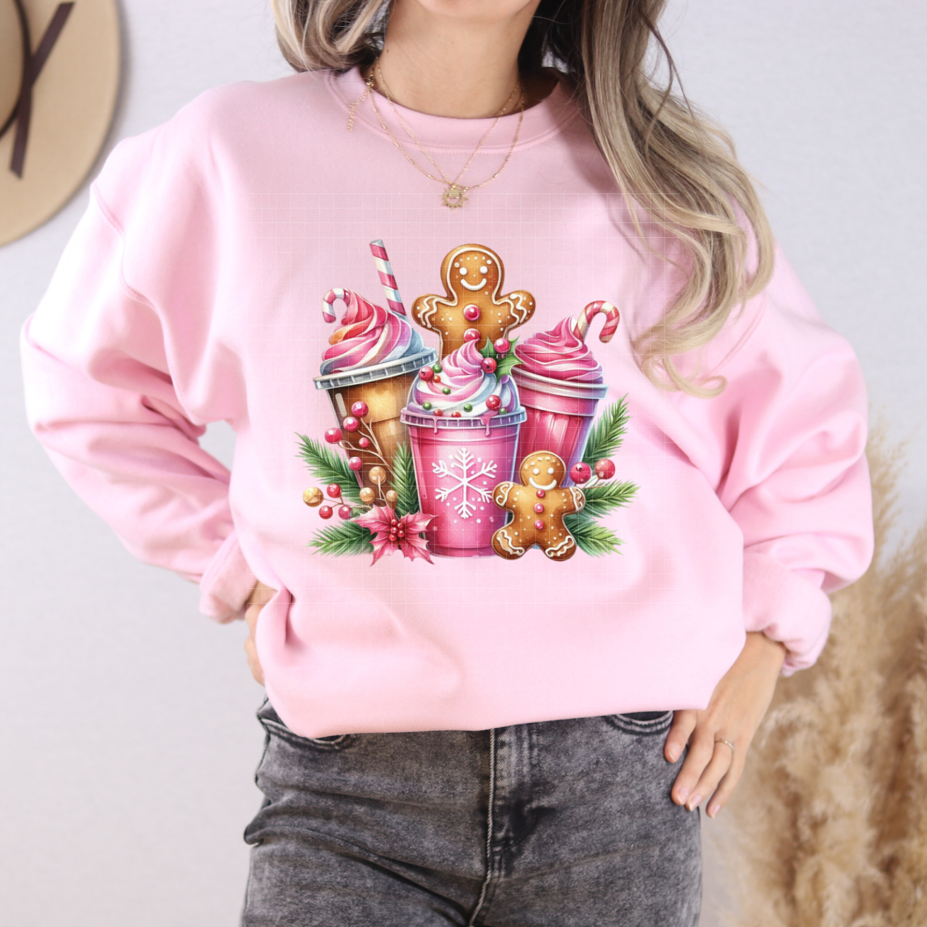 PINK CHRISTMAS DRINKS - DTF TRANSFER