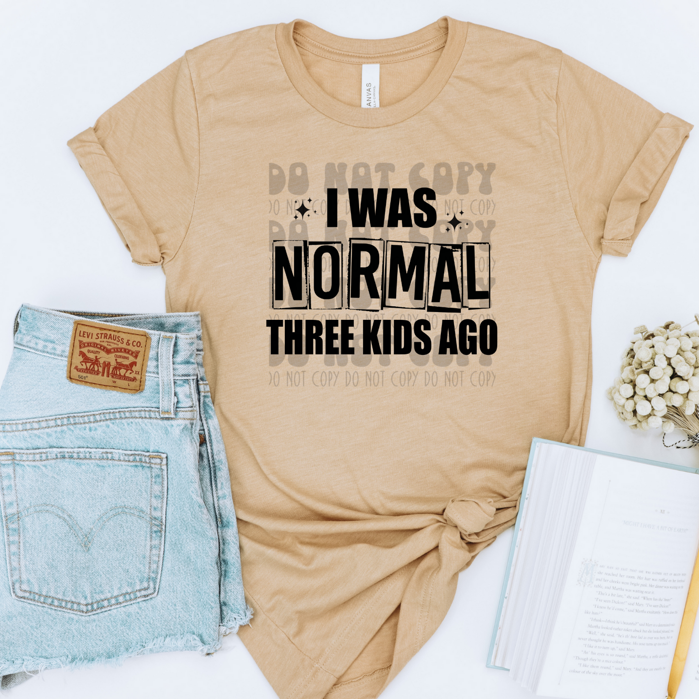 NORMAL THREE KIDS AGO - DTF TRANSFER