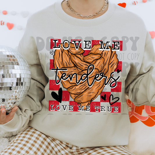 LOVE ME TENDERS - DTF TRANSFER