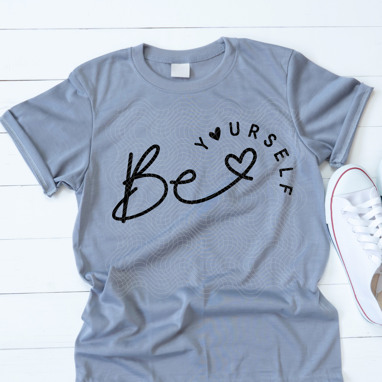 BE YOURSELF HEART - DTF TRANSFER