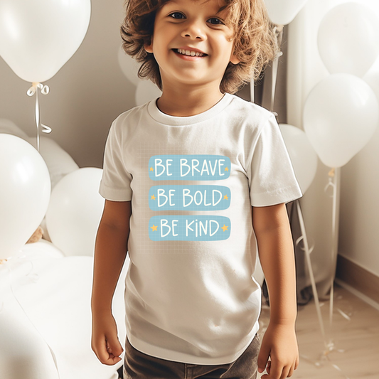 BRAVE BOLD KIND BLUE - DTF TRANSFER