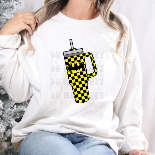 YELLOW/BLK CUP - DTF TRANSFER