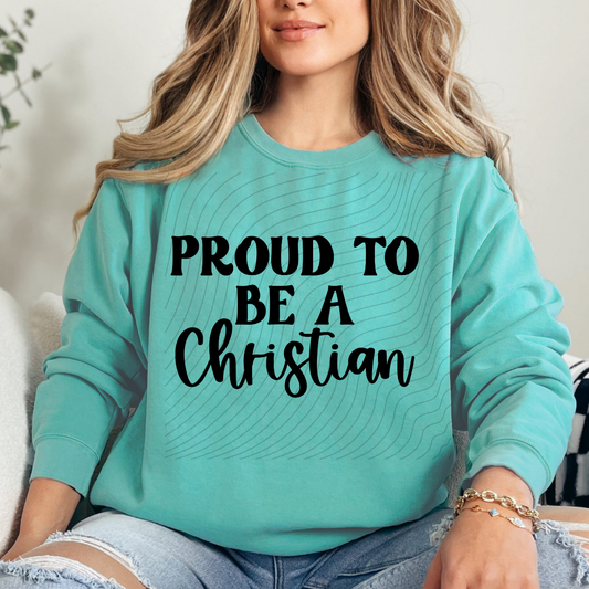 PROUD TO BE A CHRISTIAN BLK - DTF TRANSFER