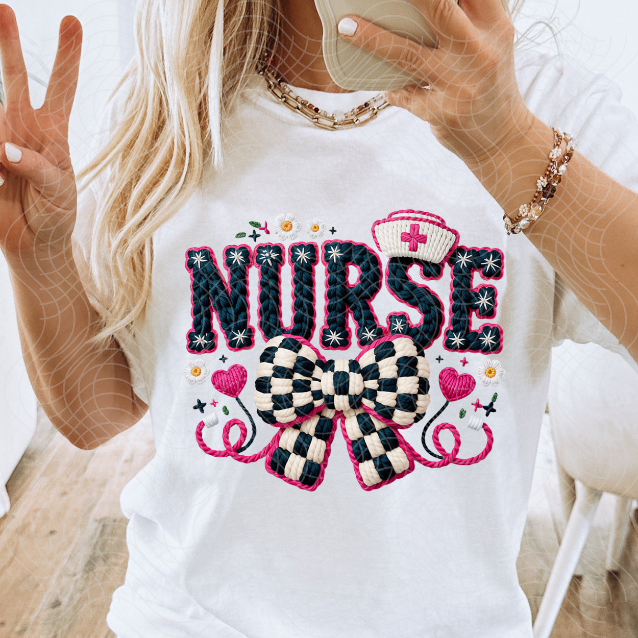 FAUX YARN NURSE - DTF TRANSFER