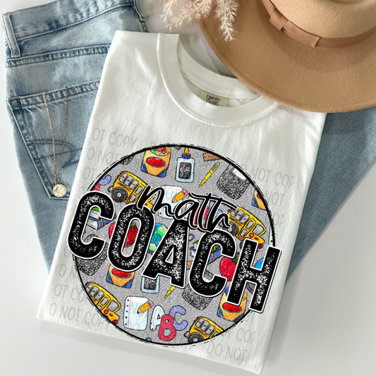 MATH COACH - DTF TRANSFER