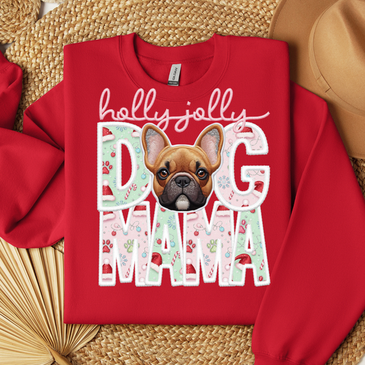 HOLLY JOLLY DOG MAMA - DTF TRANSFER