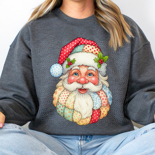 PATCHWORK SANTA - DTF TRANSFER