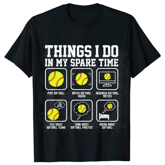 SOFTBALL SPARE TIME - DTF TRANSFER