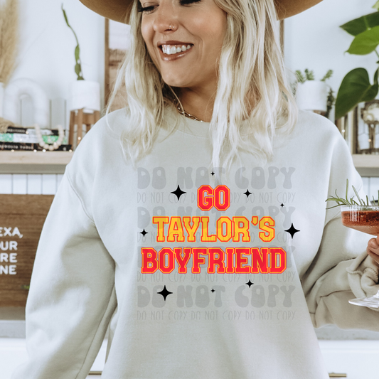 GO TAYLOR'S BOYFRIEND - DTF TRANSFER