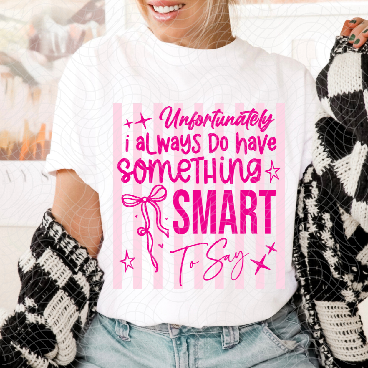 SOMETHING SMART TO SAY - DTF TRANSFER
