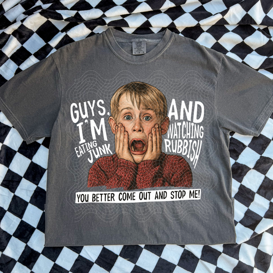 KEVIN WHITE TEXT - DTF TRANSFER